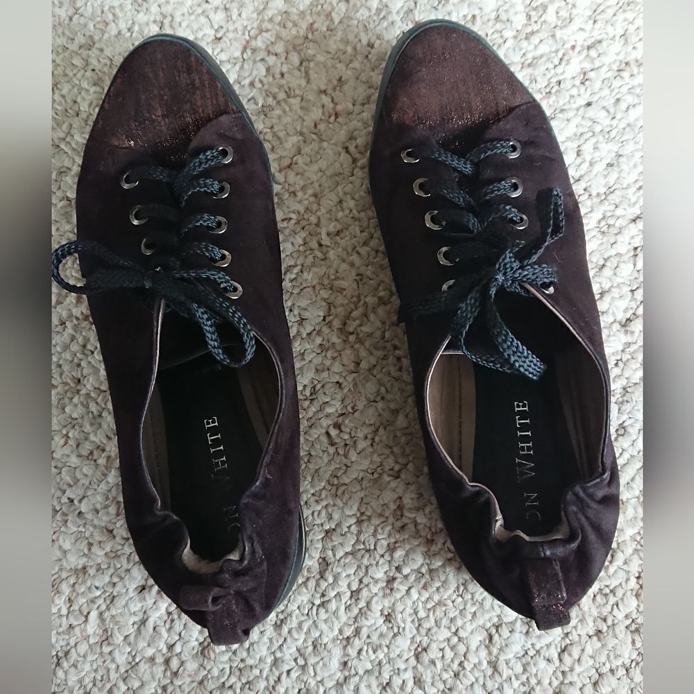 Ron White Brown Suede Nalla Onyx Sneakers size 38.5 - Picture 3 of 12